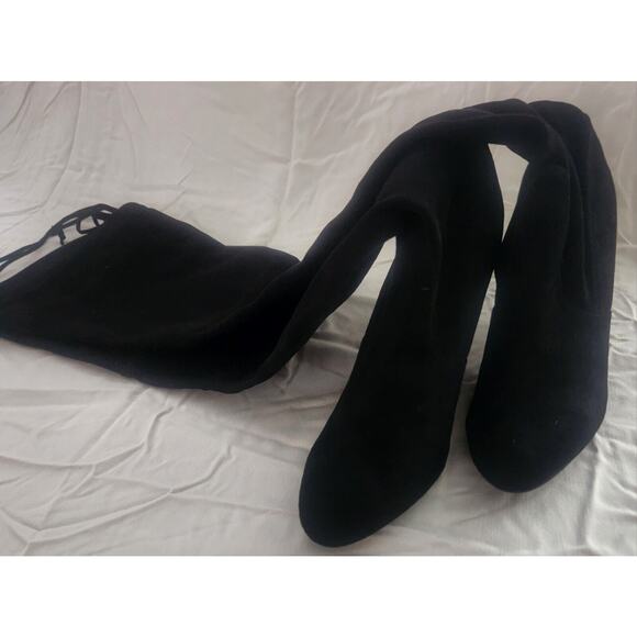 Excellent STEVE MADDEN Gorgeous Black Women’s Knee High Suede Boots Size 6.5 - Picture 5 of 5